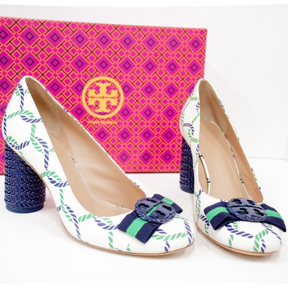 RESERVED for @yahoo86 Tory Burch Maritime Isle Ropes Leather Pumps SIZE 8.5 - Picture 12 of 16